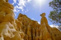 Orgues d`Ille-sur-TÃÂªt geology erosion site formation in south France