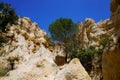 Orgues d`Ille-sur-TÃÂªt geology erosion site stone formation in south languedoc France