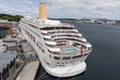 Oriana cruise ship in dock Royalty Free Stock Photo