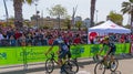 Orica Scott cyclists on 100th Giro d`Italia opening day Royalty Free Stock Photo