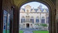 Oriel College, Oxford University, front gate and traditional buildings. Royalty Free Stock Photo