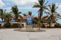 Entrance and sign for famous Orient Bay Beach Royalty Free Stock Photo