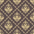 Orient Damask Seamless Background With Arabesques