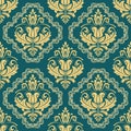 Orient Damask Seamless Background With Arabesques