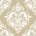 Orient Damask Seamless Background With Arabesques