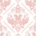 Orient Damask Seamless Background With Arabesques