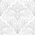 Orient Damask Seamless Background With Arabesques