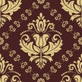 Orient Damask Seamless Background With Arabesques