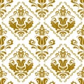 Orient Damask Seamless Background With Arabesques