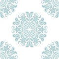 Orient Damask Seamless Background With Arabesques