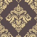 Orient Damask Seamless Background With Arabesques