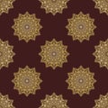 Orient Damask Seamless Background With Arabesques