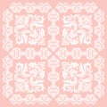 Orient Damask Seamless Background With Arabesques