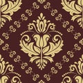 Orient Damask Seamless Background With Arabesques