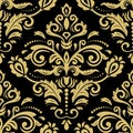 Orient Damask Seamless Background With Arabesques