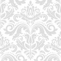 Orient Damask Seamless Vector Background With Arabesques