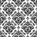 Orient Damask Seamless Vector Background With Arabesques Royalty Free Stock Photo