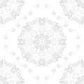 Orient Damask Seamless Vector Background With Arabesques Royalty Free Stock Photo