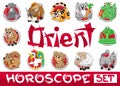 Orient horoscope set