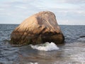 Orient Point NY Rocky Shoreline Royalty Free Stock Photo