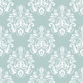 Orient Damask Seamless Vector Background With Arabesques Royalty Free Stock Photo