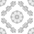 Orient Damask Seamless Vector Background With Arabesques Royalty Free Stock Photo