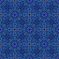 Oriental abstract blue stone mosaic petal pattern background Royalty Free Stock Photo