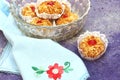 Oriental Algerian sweet cookies mchawak named in arabic