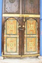 Oriental arabic ornate painted door