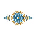 Oriental arabic pattern ramadan decor. Openwork elegant circular ornament