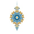 Oriental arabic pattern ramadan decor. Openwork elegant circular ornament