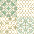 Oriental arabic seamless pattern. Traditional Arabic Islamic background decorative design.