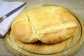 Oriental bread on a cutting board