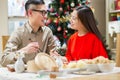 Oriental Couple at Christmas Royalty Free Stock Photo