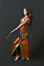 Oriental dancer cabaret woman Royalty Free Stock Photo
