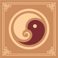 Oriental Design Element - Yin Yang Pattern