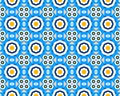 Oriental ethnic geometric seamless Tile pattern made with various traditional elements style design Royalty Free Stock Photo