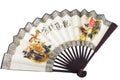 Oriental fan on white