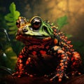 Oriental fire bellied toad green