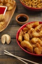 Oriental Food Laid out on a Table for Dinner Royalty Free Stock Photo