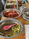 Oriental food - Malaysian takeaway at a market