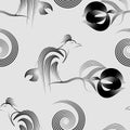 Oriental graphic seamless pattern