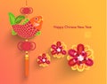 Oriental Happy Chinese New Year Vector