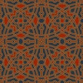 Oriental islamic motif. Moorish Moresque seamless pattern Royalty Free Stock Photo