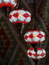 Oriental lamps and oriental carpets Royalty Free Stock Photo