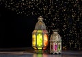 Oriental light lantern Holidays decoration Eid mubarak Ramadan k