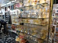 Oriental market in old Jerusalem offers variety of middle east products