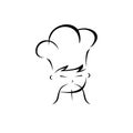 oriental master chef theme vector logo