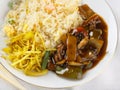 Oriental meal, freshly cooked Royalty Free Stock Photo