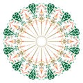 Oriental ornament, circle design
